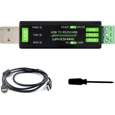 USB to RS232/485 Serial Converter, Onboard  FT232RNL Chip, Features More Stab...