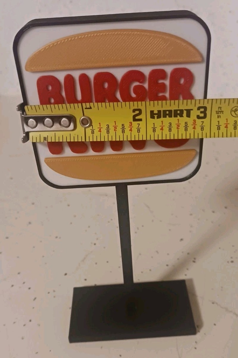 🍔 BURGER KING 🍔 '69-94' 'Vintage Logo' Mini Drive Thru Sign 7