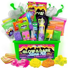 Original Stationery Glow-in-The-Dark Slime Kit for Girls New Size, Multicolor