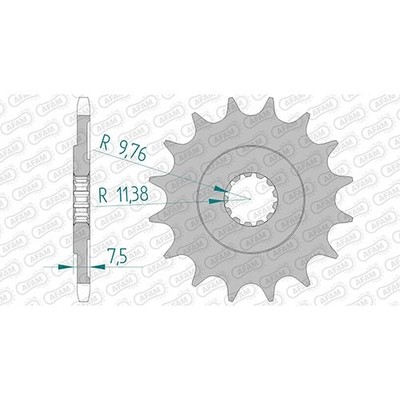 Stahl Ritzel für Brixton Felsberg 250 ABS 2021 520er 15 Zähne