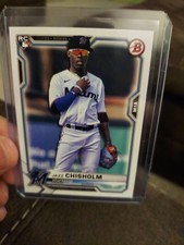 Jazz Chisholm Jr 2021 Bowman Rookie Card #71 Miami Marlins New York Yankees