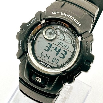 CASIO G-SHOCK G-2900 Herren Digital Quarz Uhr Schwarz 50mm Armband 18-21cm