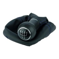 Schaltsack F. VW Golf 4 IV Bora Schaltknauf Schaltmanschette N. Blau Rahmen 23Mm
