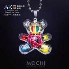 MOCHI Cyber Bear Creative Original Pendant Exquisite Necklace Sweatshirt Chain