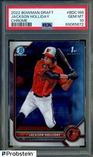 #2 2022 Bowman Chrome Draft #BDC168 Jackson Holliday Orioles RC Rookie PSA 10