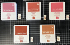 Stampin Up CLASSIC Stampin' Pad ROSE, TERRACOTTA, CAJUN, FLAMINGO, CINNAMON Ink