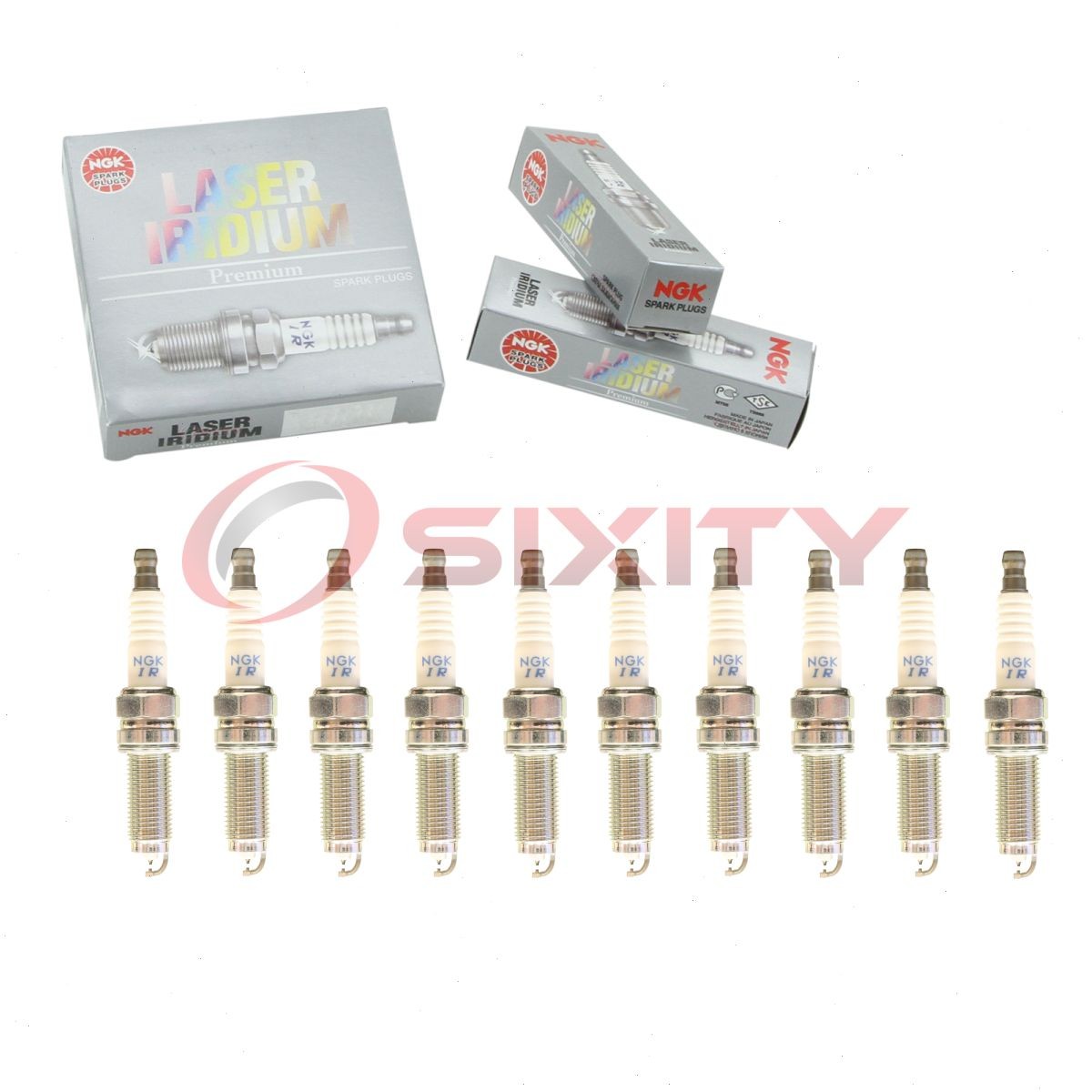 10 pc NGK 90074 DILZKR7A11DS Laser Iridium Spark Plugs for 12290-RN0-A01 wr