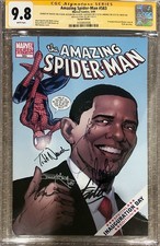 Product Image: Amazing Spider-Man #583 CGC 9.8 SS 5x Sig w Stan Lee - Barack Obama Variant