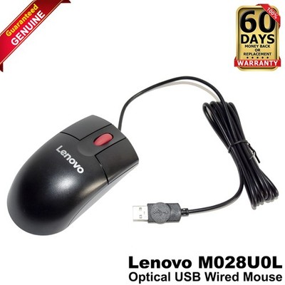 Lot of 2 Lenovo MSU1175 USB Optical Mouse Black PC Laptop Windows Linux