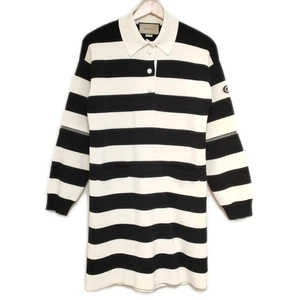 Authentique robe polo GUCCI 2 voies 731592 XKCV0 noir crème robe femme