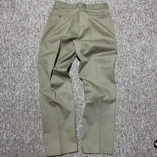 Vintage Dickies Pants Mens 34/34 Work Khaki Flat Front Pant New