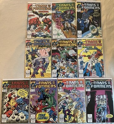 Transformers Lot 37-46 1984 38 39 49 41 42 43 44 45 VF+ to NM- Marvel Comics