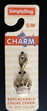 Simply She Dog Replaceable CHARM Collar Puppy Pup CROWN Small to Medium * NEW *