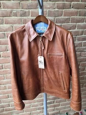 Aero Leather Jacket - Highwayman - Size 46 (fits like 48/50) - Cognac Horsehide