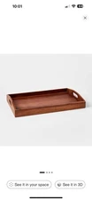 20" x 13" Wood Signature Serving Tray - Threshold