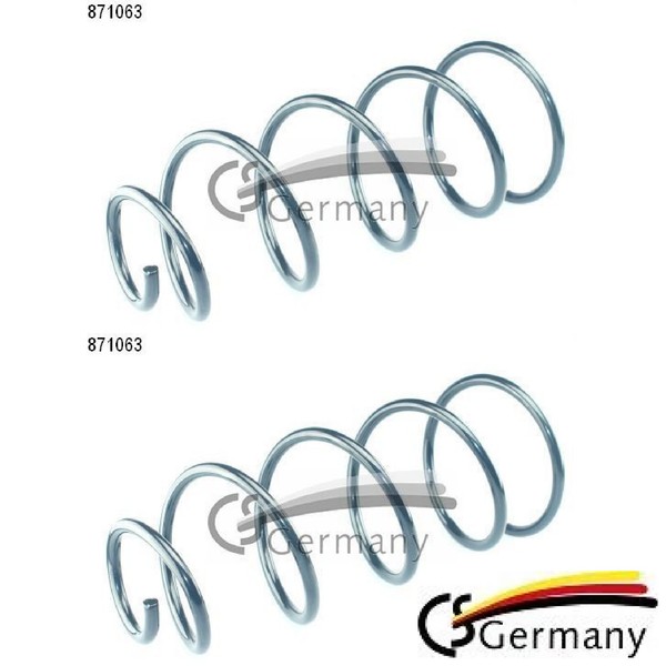 2X Fahrwerksfeder CS Germany 14.871.063 2 Federn Satz Federnsatz-image