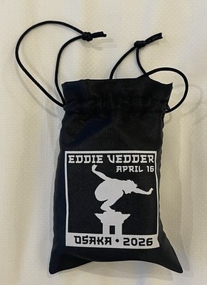 Eddie Vedder OSAKA JAPAN HANKO SIGNATURE STAMP Festival Hall 4/16
