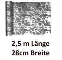TischläUfer Tischband Hochzeit Metallic Silber 2,5 M X 28 Cm (3,18€/M) / Santex