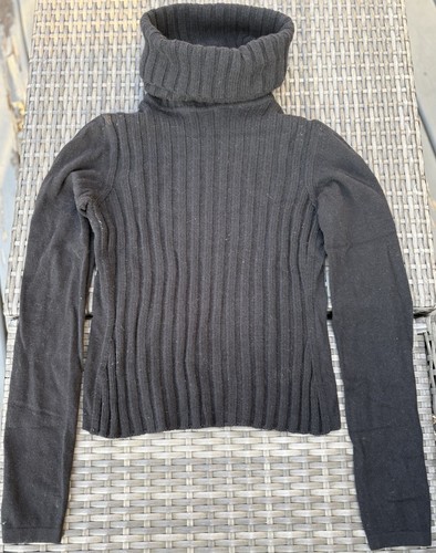 Dolce & Gabbana, Maglione vintage DOLCE & GABBANA Made in Italy girocollo nero lana/cashmere M-S