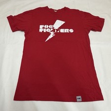 Foo Fighters 2007 Red Tshirt Rock Concert Merch Graphic Tee Size S