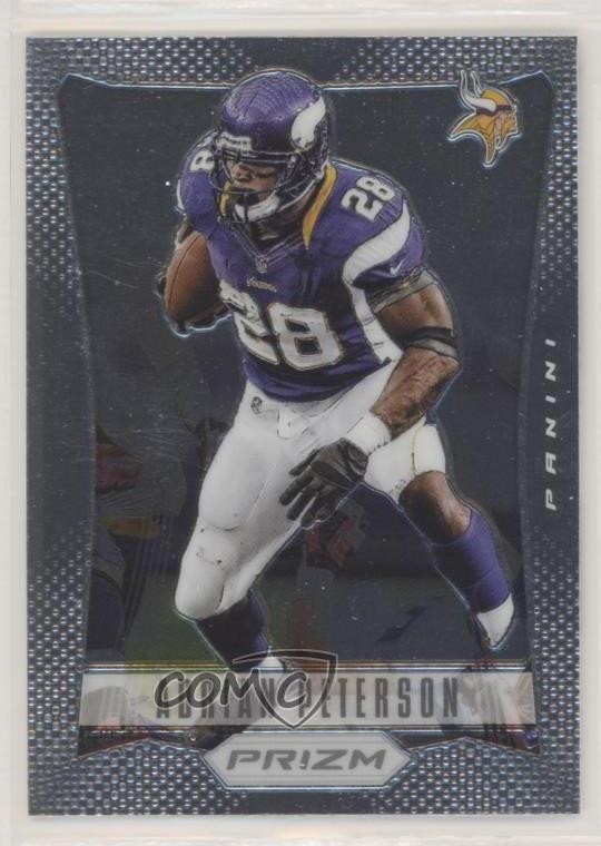 2012 Panini Prizm Adrian Peterson #105 02b3