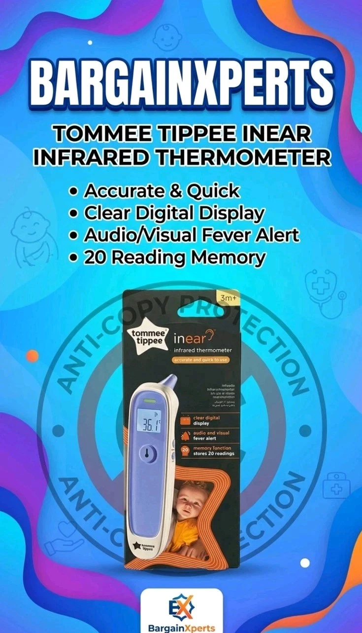 Tommee Tippee In Ear Infrared Digital Thermometer - 3m+ - 499057 ⭐️⭐️⭐️⭐️⭐️ ✅️
Opens in a new window