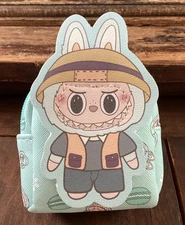 Labubu Green Grape Mini Backpack Keychain Bag Charm
