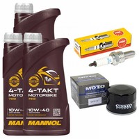 ÖL ZüNdkerze Set 3L ÖLfilter Inspektion FüR Kymco Xciting 500 Xciting500 2007-13