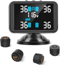 Tymate TPMS Tire Pressure Monitoring System - Large Colorful Screen TPMS, 4 A...
