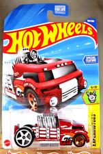 2025 Hot Wheels 160 Experimotors 5/10 CRATE RACER Orange w/White-Gold 5 Spoke