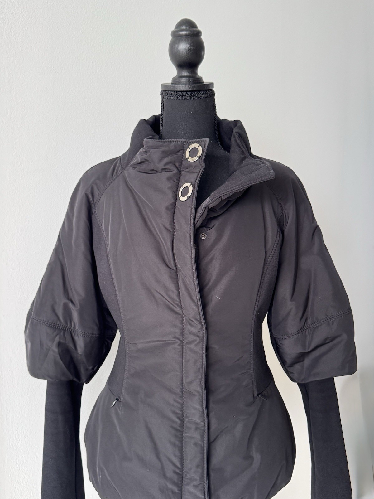 FLORENCE MODE Black Fitted Jacket, Detachable Min… - image 2