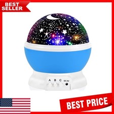 Dreamy 12-Color Kids Night Light Projector - Rotating Design for Sleep Aid