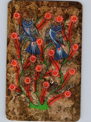 c1960 Reproduction Of Primitive Painting On Amate Paper Postcard