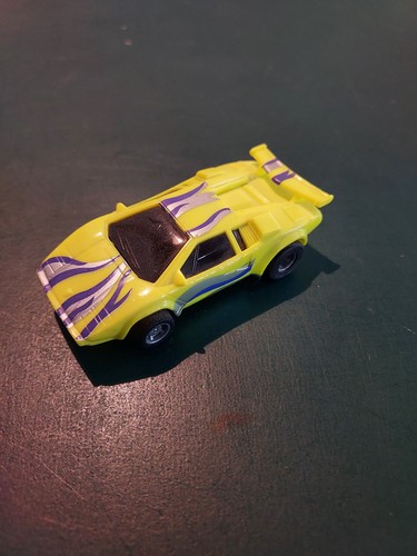 Tyco Yellow Lamborghini HO Scale Slot Car