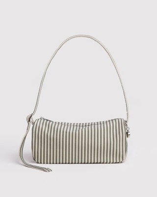 NWT Baggu Nylon Loaf Bag Sage Stripe