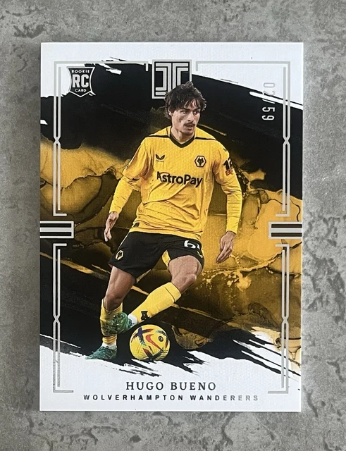 2022-23 Panini Impeccable Soccer - Hugo Bueno Base Card - Wolves #02/59