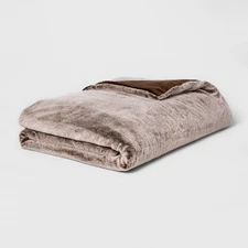 Threshold Weighted Faux Fur Throw Blanket 15 lbs OEKO-TEX Certified