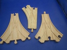 Brio or Thomas Wood Train Tracks Wye Track Splitters 332