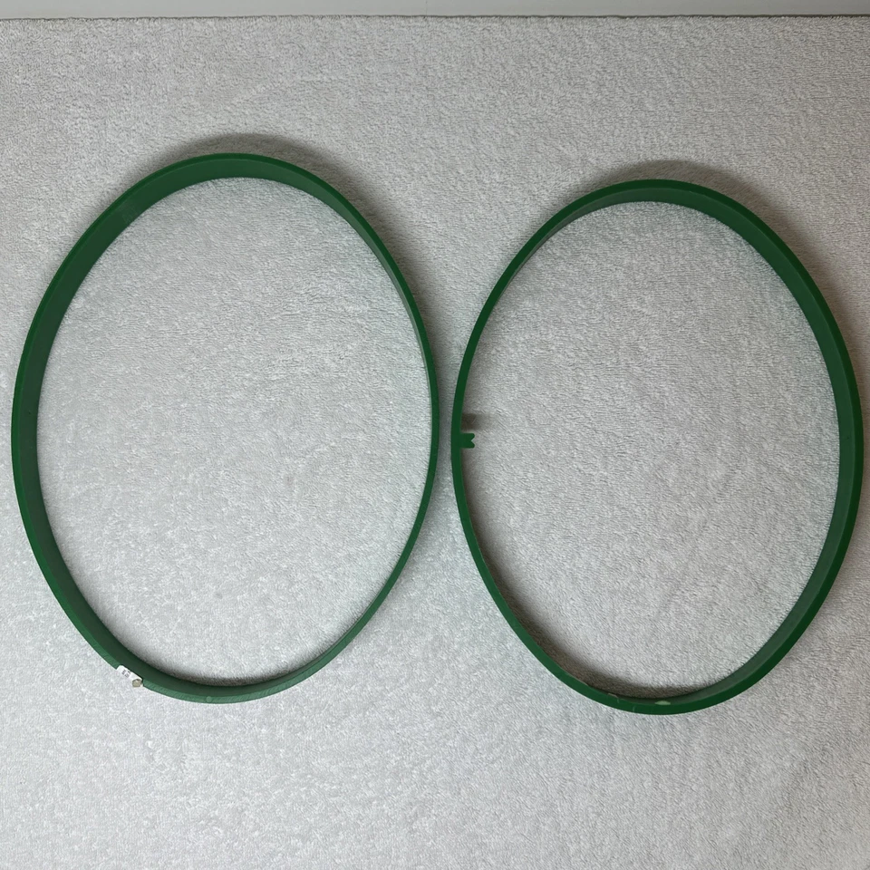 Marco bordado aro marco de costura ovalado VERDE hecho en EE. UU. 13 X 10 pulgadas Foto 4 de 4