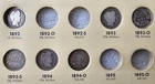 BARBER or LIBERTY SILVER DIME SET OF 61 COLLECTION - 1892-1916 With Semi Keys!