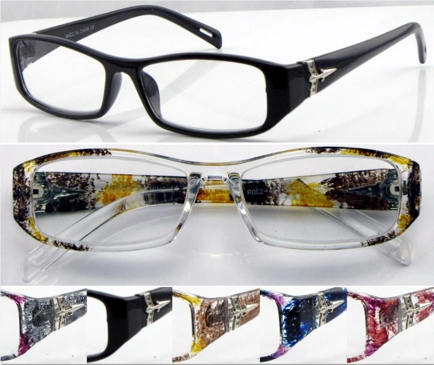 Womens Reading Glasses +0.50~+4.00 Quality Metal Hinges/Flower Pattern Arms L434