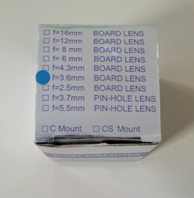 CCD Camera f=3.6mm Board Lens CCD-Mini-Kamera CCIR