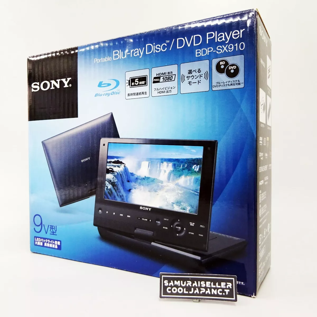 Sony BDP-SX910 Portable Blu-ray Disc / DVD Player Shipping from JAPAN 