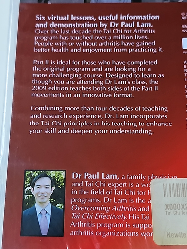 Dr. Paul Lam Tai Chi for Arthritis DVD NEW/SEALED 12 Lessons Health/Fitness 2 - Picture 6 of 14
