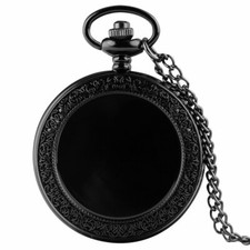 Antique Pendant Quartz Pocket Watch Vintage Necklace Chain Retro