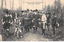 HUNTING - SAN37916 - Hunting in the forest of Ermenonville - Departure after the hunt