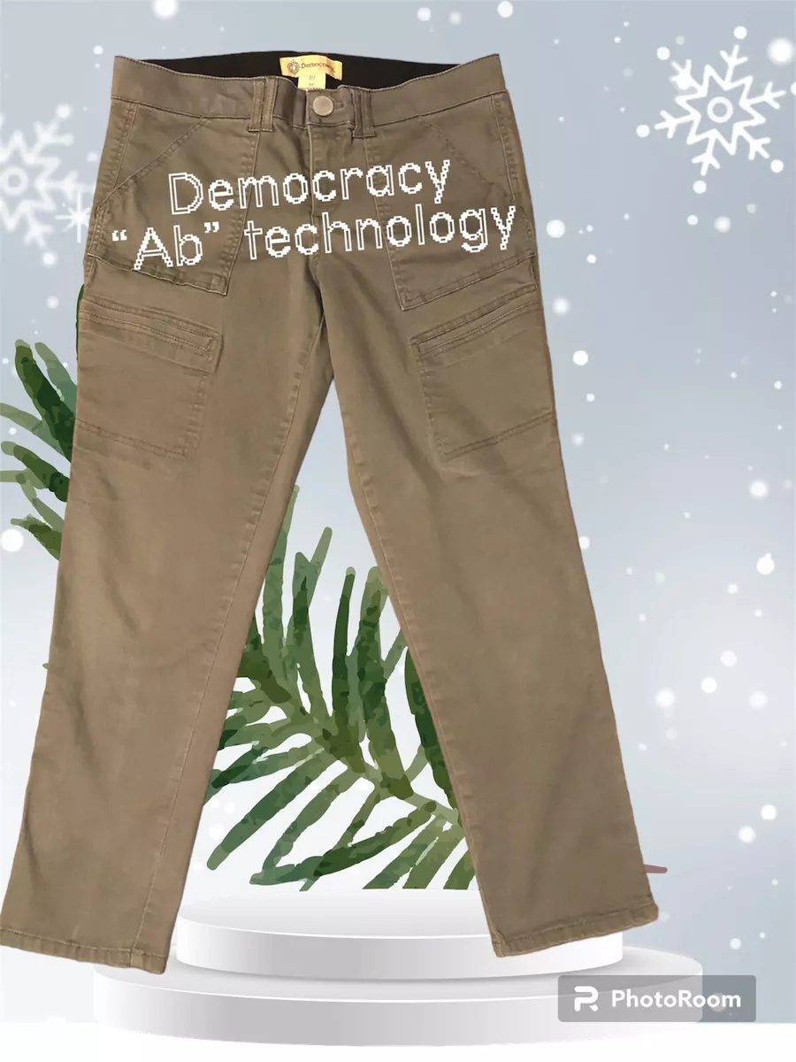 Democracy Ab Technology Cargo Utility Style Pants Size 10 Olive
