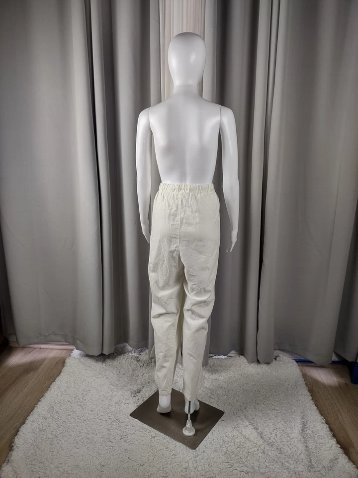 Брюки без застежек женские Within 100% хлопок не совсем белые (погранично-желтые) размер 22 Вт - Изображение 3 из 4