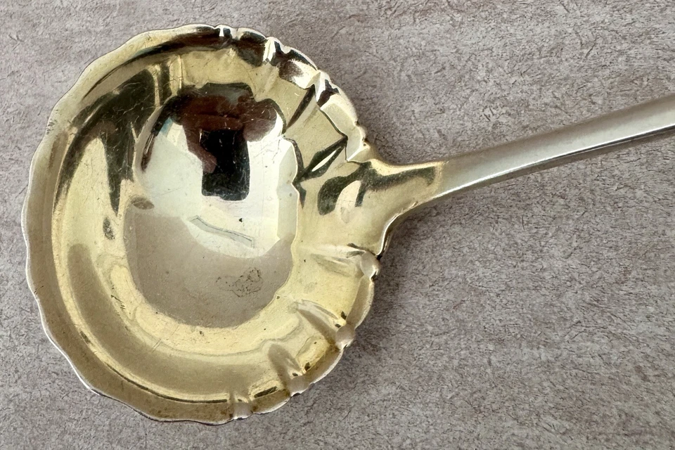WHITING JAPANESE APPLIED SNAPPING TURTLE STERLING 10 1/4” CHARLES OSBOURNE LADLE - Image 3 of 4