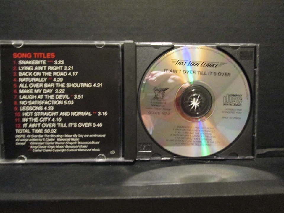 Fast Eddie Clarke - It Ain't Over Till it's Over Rare Fast Way Guitar Player Foto 3 de 3